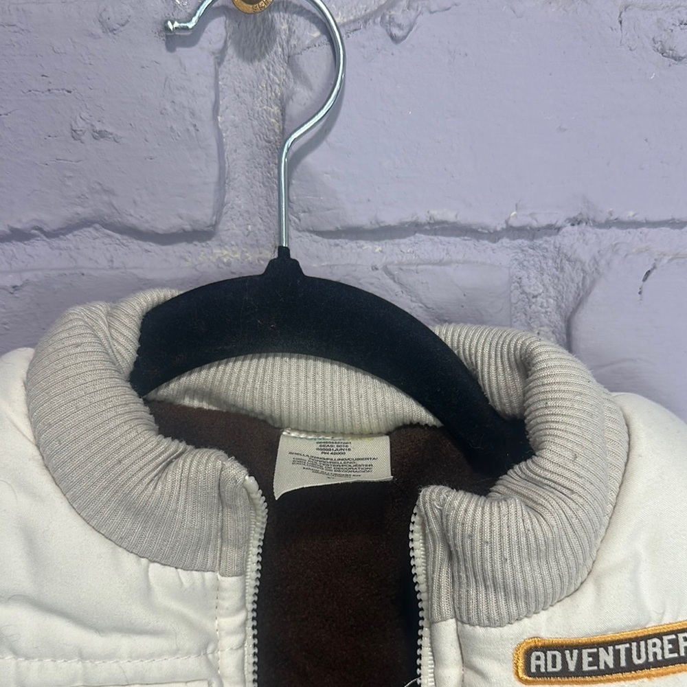 Wonderkids Cream and Brown Kids Vest - Picture 5 of 5